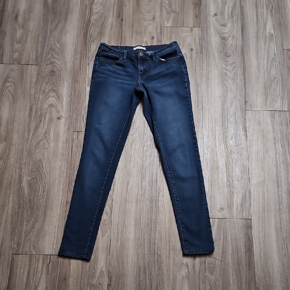 Altar'd State Denim Straight Skinny Stretchy Lightweight Blue Jeans Women's 28